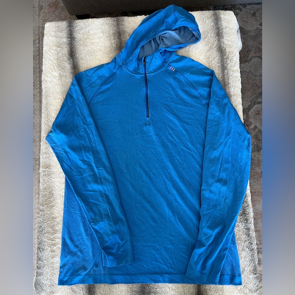 lululemon athletica Blue Half-Zip Hoodie